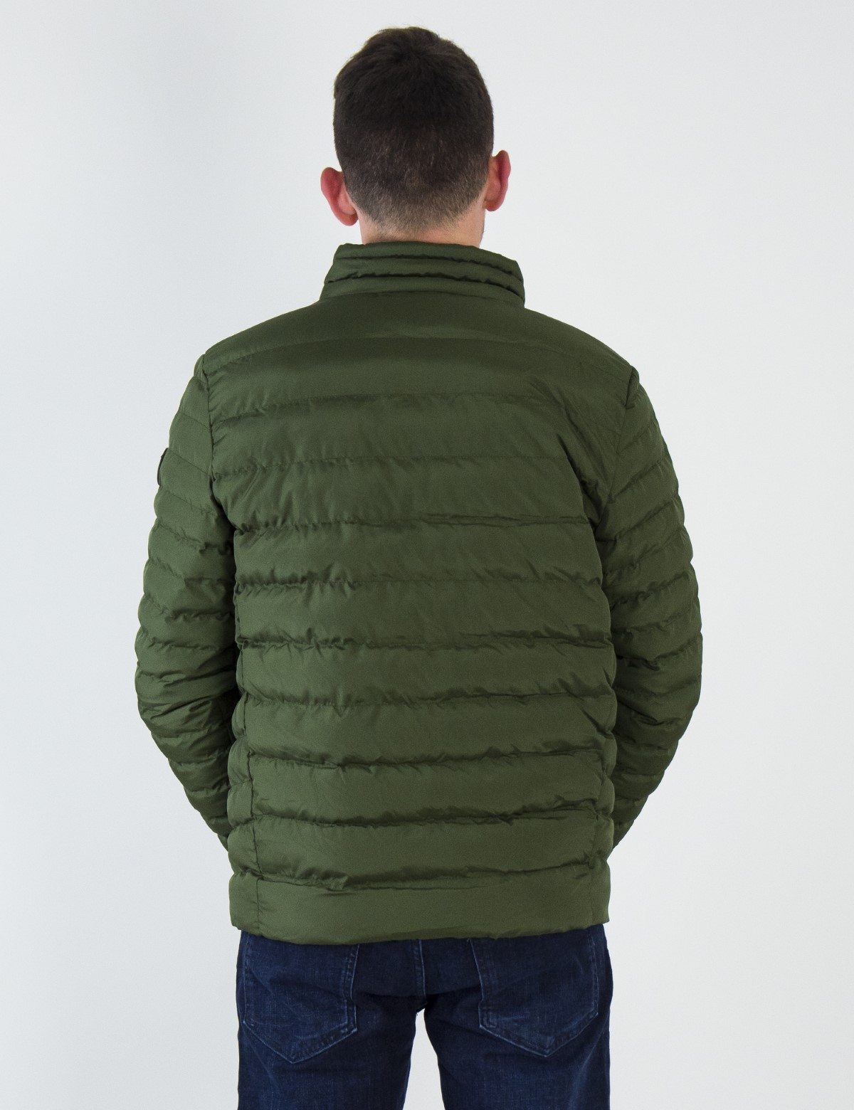 Ανδρικό χακί καπιτονέ μπουφάν 3066 φωτογραφία